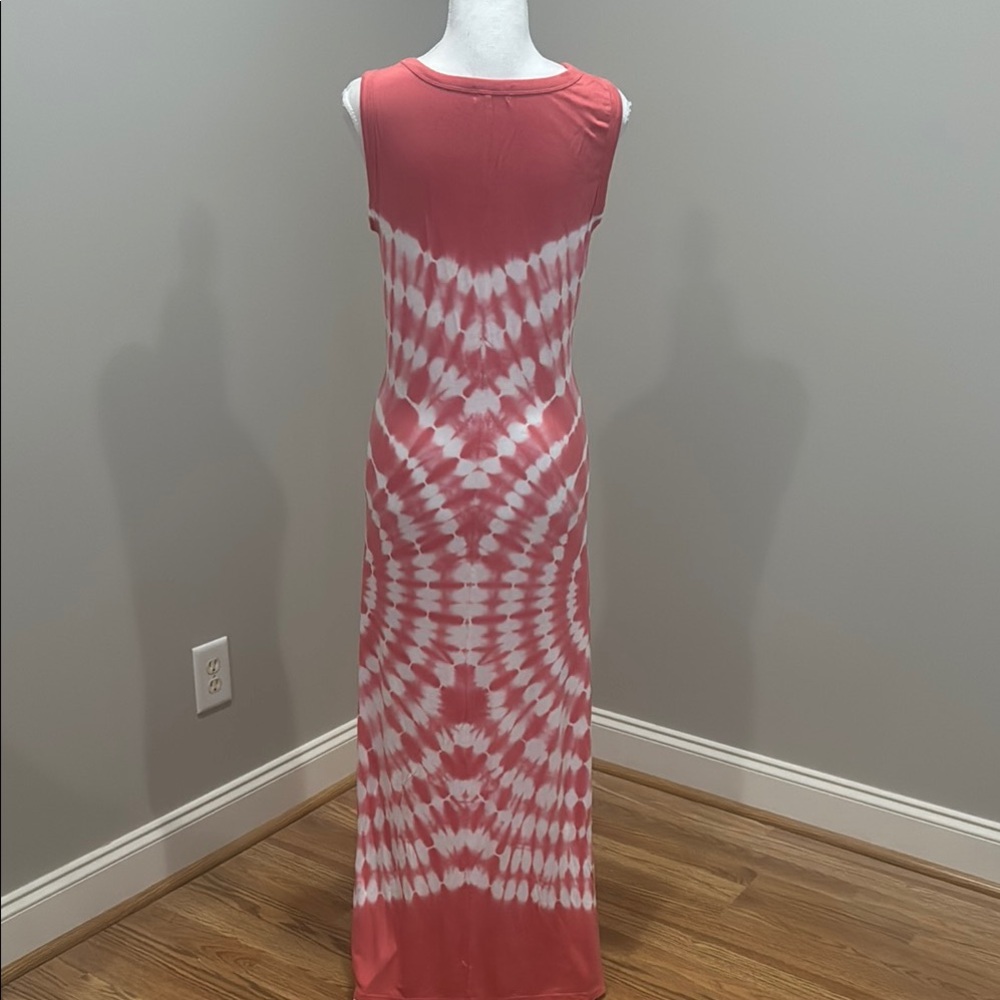 Style & Co Peachy Pink Tie-Dye Dress - Picture 8 of 9